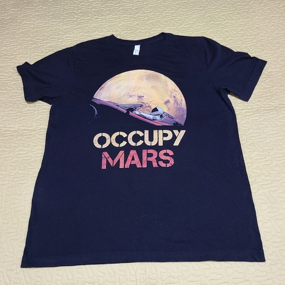 Occupy Mars Tesla T shirt size L - Picture 2 of 4